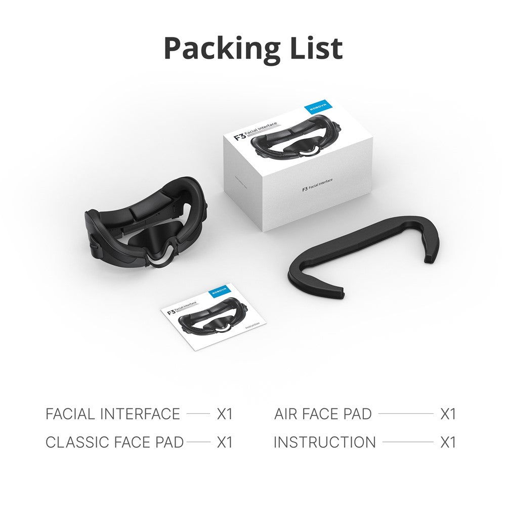 BOBOVR F3 face mask worn by a user