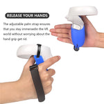 Quest 2 grip cover, palm strap detail