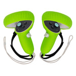 Quest 2 controller grip cover with wrist strap, pair front view