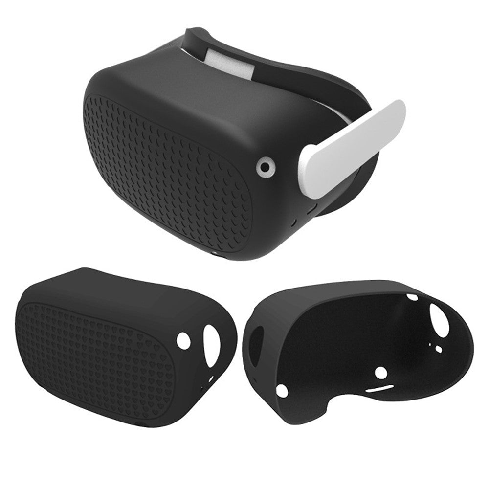 Quest 2 silicone cover, heart pattern front view
