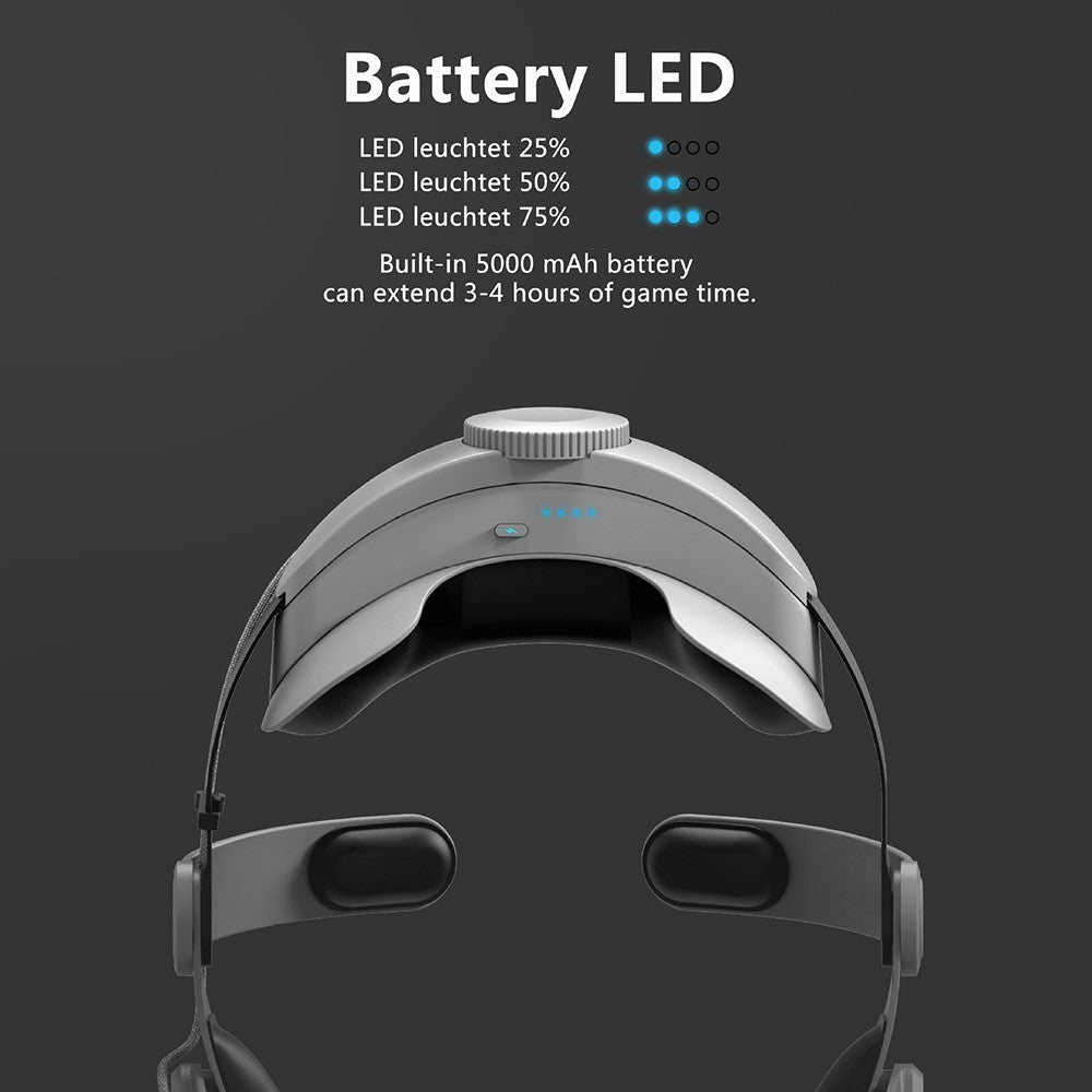 FIIT VR T2 Power strap worn on the headset