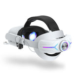 Oculus Quest 2 battery head strap in the all-white colour