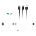 DOBE TP5-2519 2 In 1 Type C Charging Cable for PS VR2 Controller Gaming Charger Line Metanexus XR