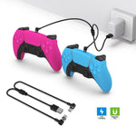 DOBE TP5-2520 For PS VR2 Controller 1 USB to 2 Type C 90 Degree Magnetic Charging Cord USB C Charger Cable TVCMALL
