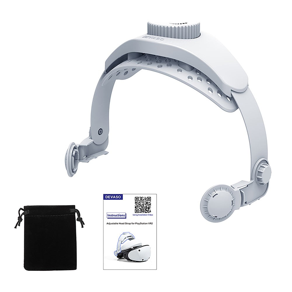 DEVASO Adjustable Head Strap for PS VR2 VR Headset Replacement Headband Metanexus XR