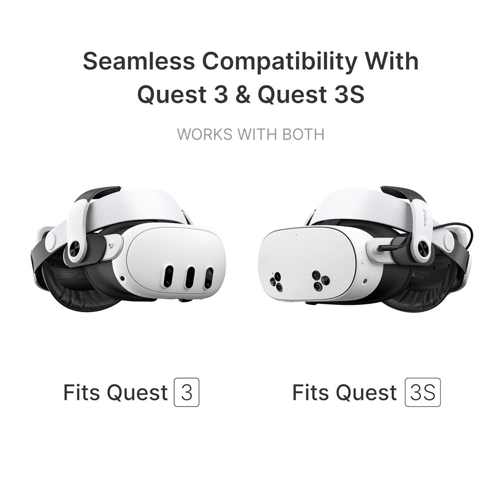 BOBOVR M3 Pro suspension strap fitted to a Meta Quest 3S headset