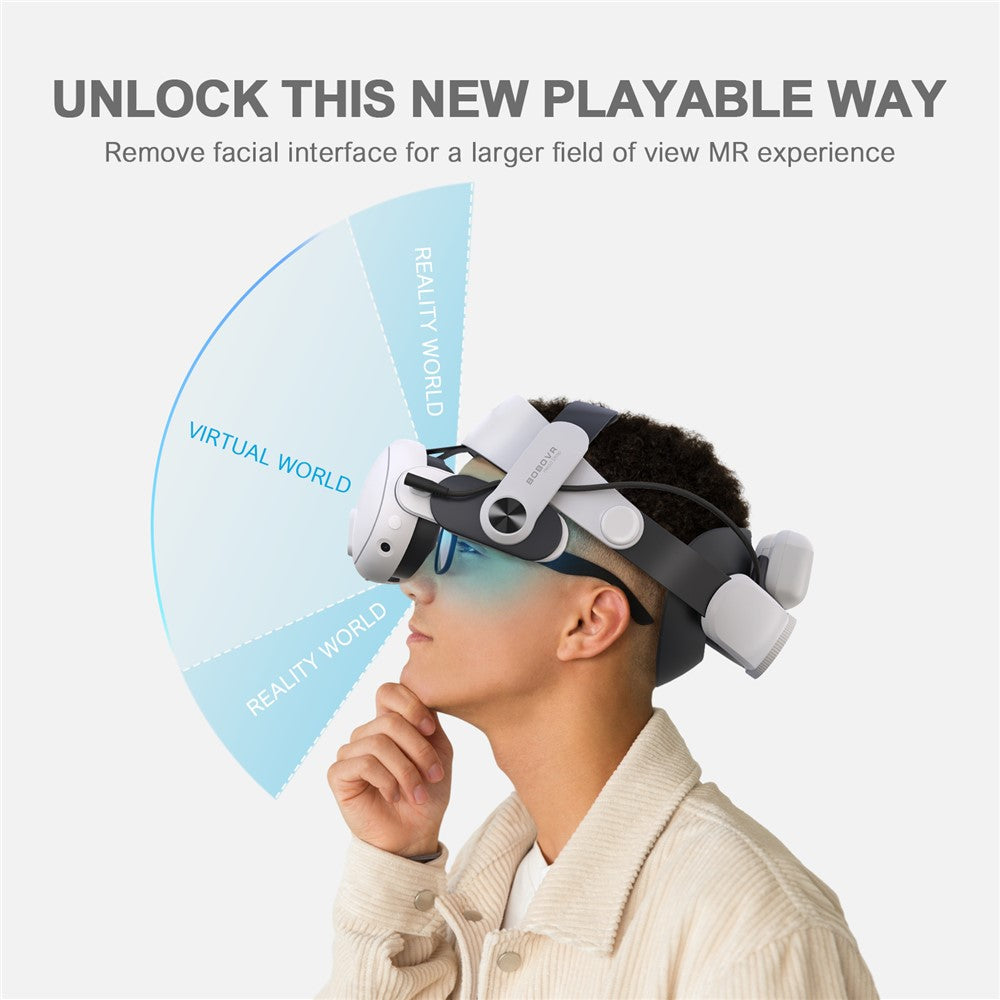 Magnetic fast-release mount for the BOBOVR M3 Pro B2 battery