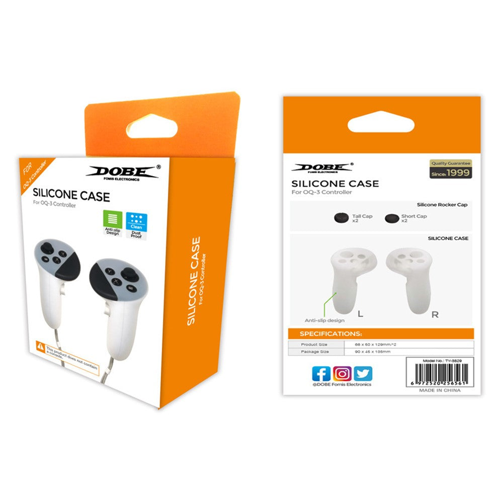 DOBE Quest 3 handle sleeve fitted on the controller