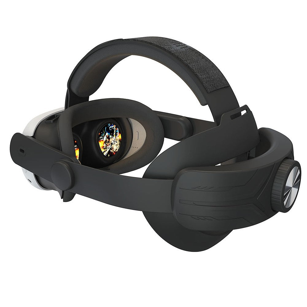 Pressure-reduce headband, adjustment knob detail