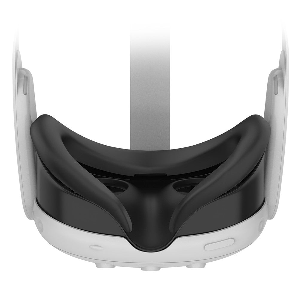 WOLMTT anti-sweat silicone eye mask for Quest 3, front view