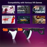 PS VR2 gun stock with shoulder strap attached