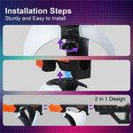 PS VR2 gun stock held in both hands, rifle-style grip