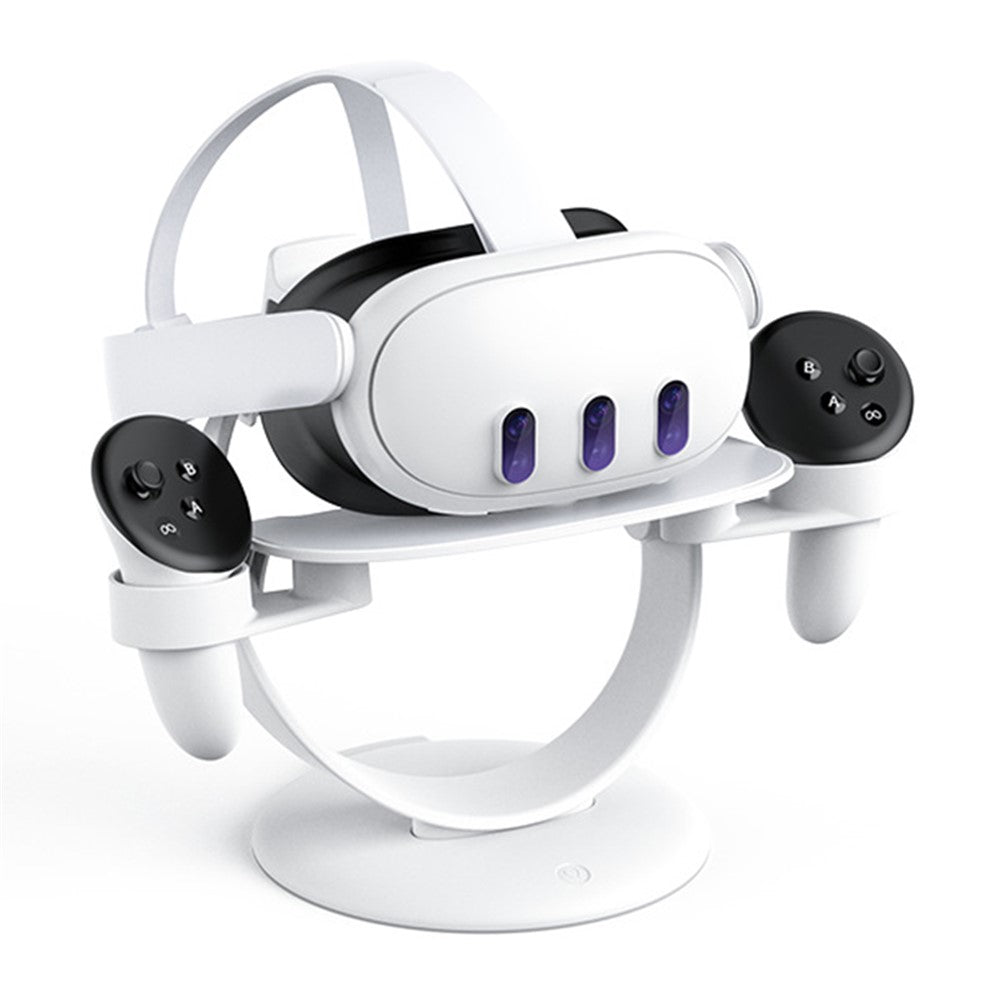 Aolion display stand for Meta Quest 3 with headset mounted - MetanexusXR