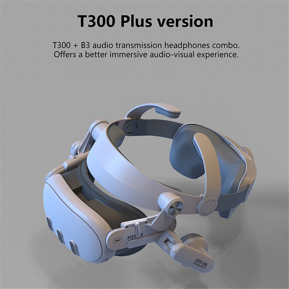 FIIT VR T300 Plus earmuffs worn by a user