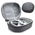 Quest 3 EVA coral fleece case product photo, angled view - Metanexus XR
