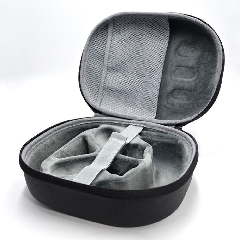 Quest 3 coral fleece case with controllers packed alongside headset - Metanexus XR