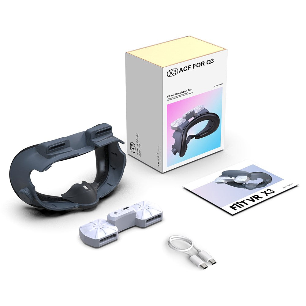 FIIT VR X3 leather air-circulation face cushion, front view