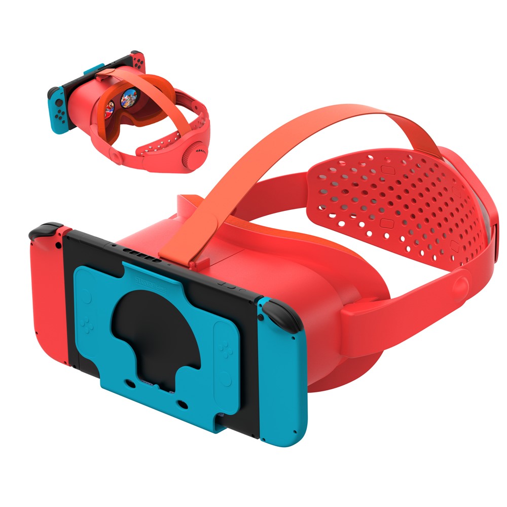 Nintendo Switch VR headset worn by a user