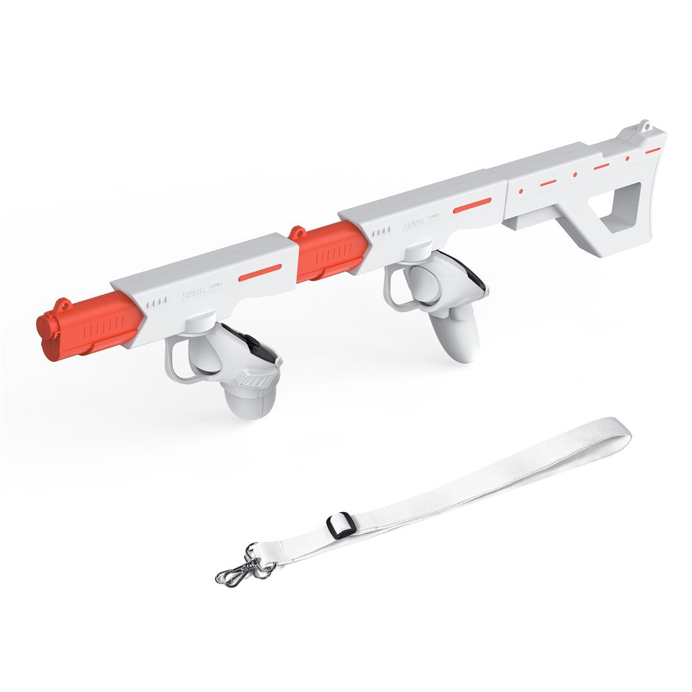 Meta Quest 3 magnetic VR gun stock with both controllers mounted