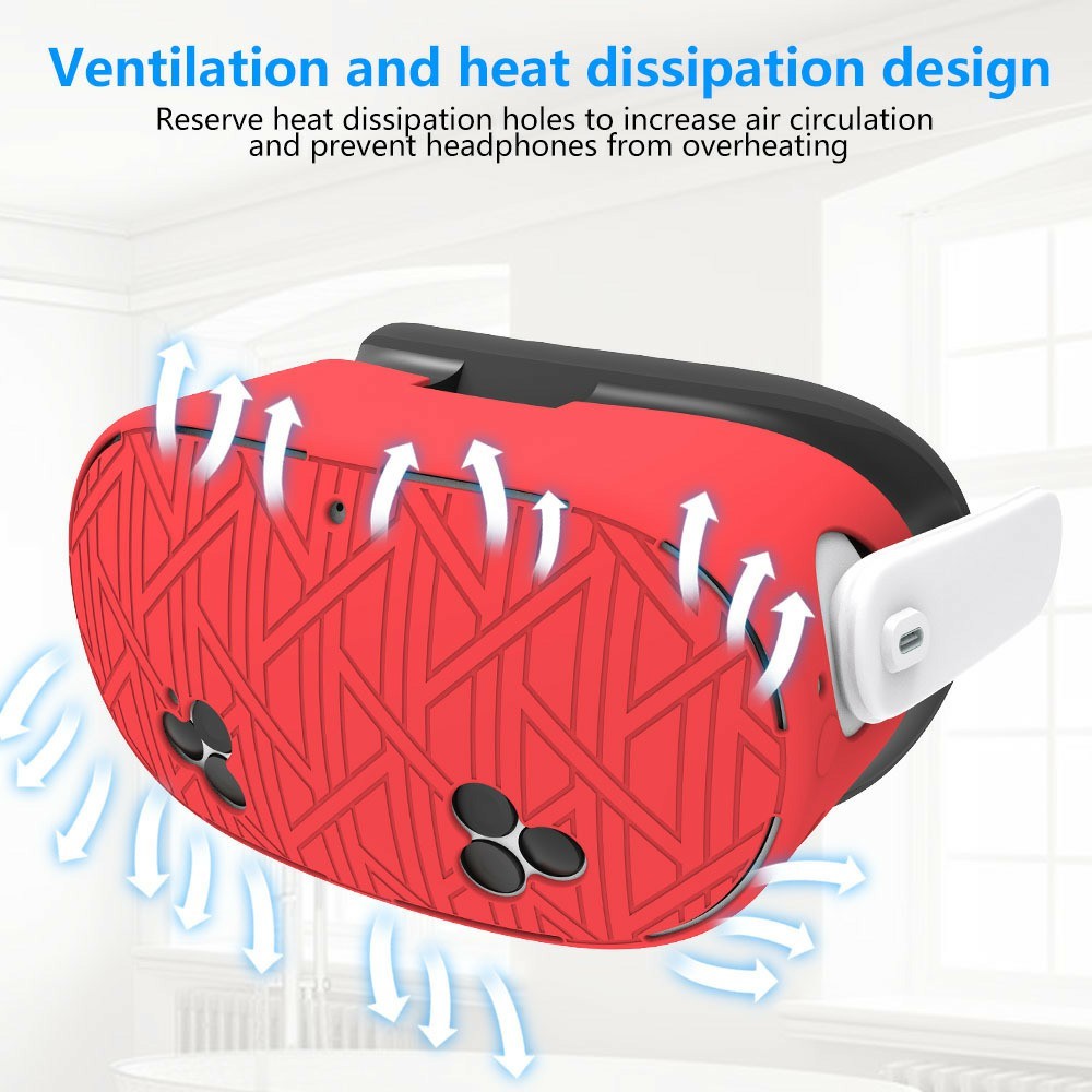 Quest 3S ventilated case, close-up of the texture