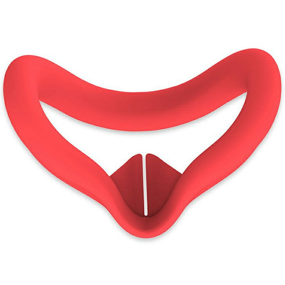 Quest 3S facial interface silicone cover in Red, front view