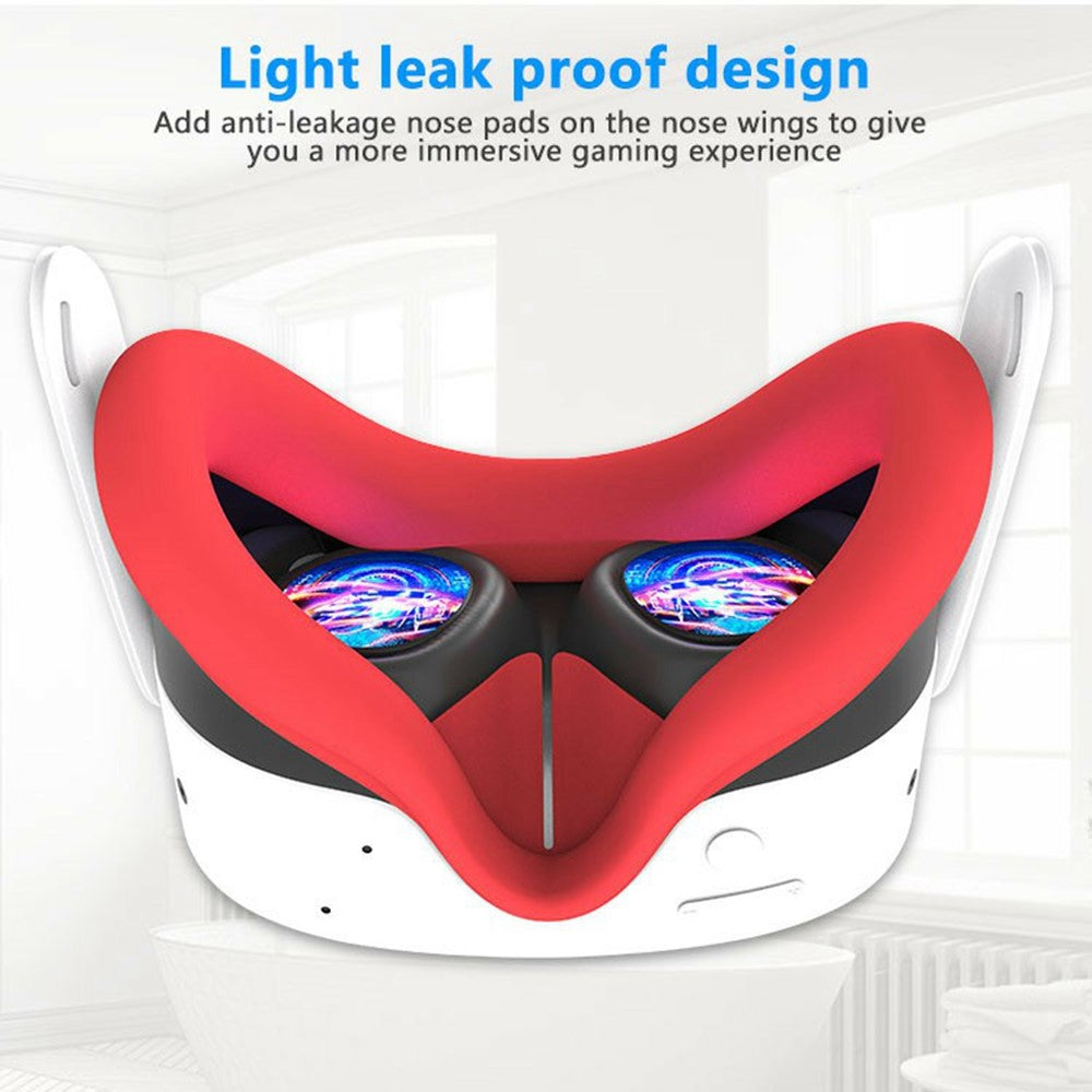 Quest 3S facial interface cover showing the anti-leakage nose pads
