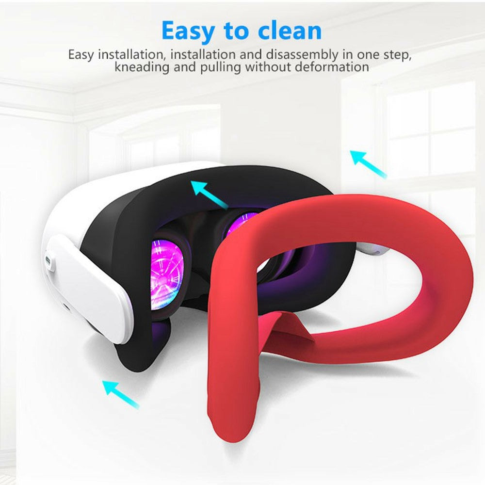 Quest 3S facial interface cover fitted on the headset