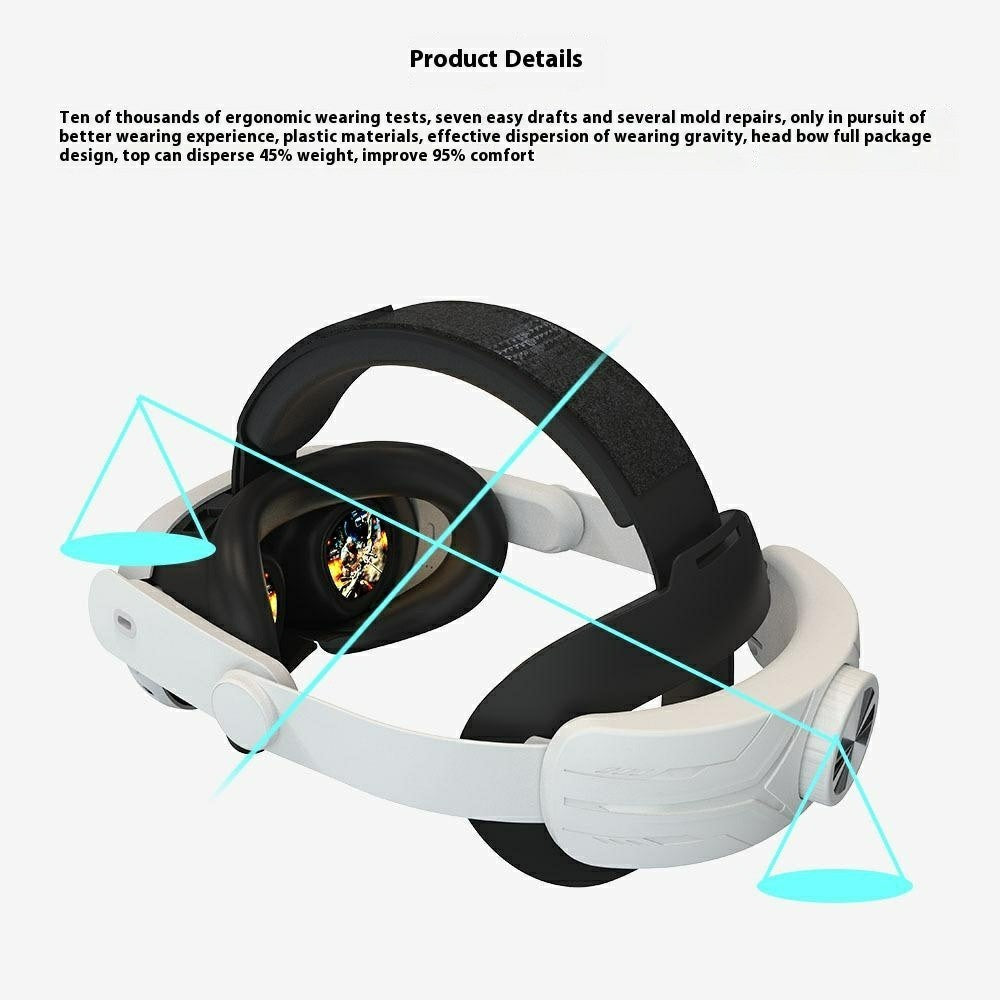 Meta Quest 3S head strap folded flat for travel - MetanexusXR