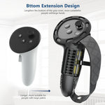 Extended grip cover, side view