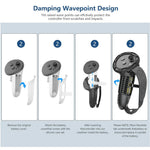 Extended grip cover, length comparison