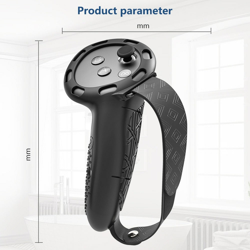 Extended grip cover, top view