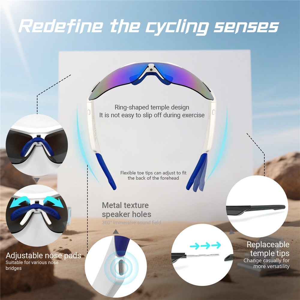Surge Sport Glasses QY-Pro3, open-ear speaker detail - MetanexusXR