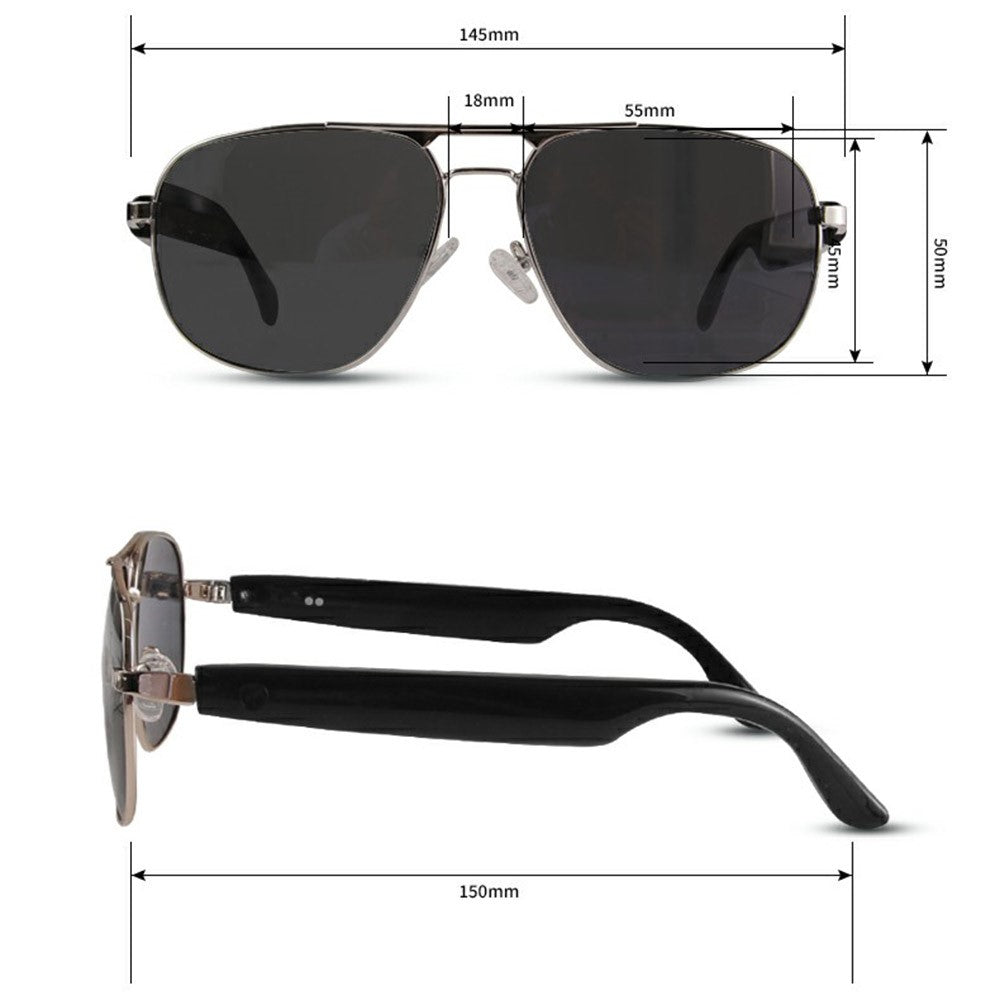 Aviatrix aviator sunglasses with headphones (GS02, SKU 6812002804A) – photo 14 of 16 | Metanexus XR