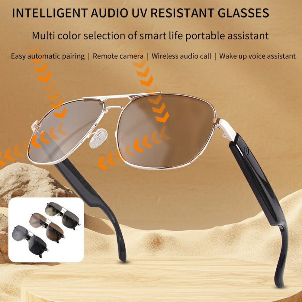 Aviatrix aviator sunglasses with headphones (GS02, SKU 6812002804A) – photo 4 of 16 | Metanexus XR