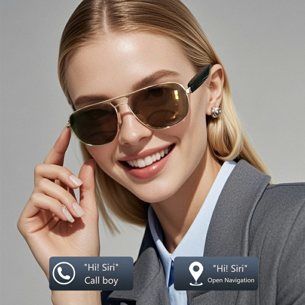 Aviatrix aviator sunglasses with headphones (GS02, SKU 6812002804A) – photo 6 of 16 | Metanexus XR