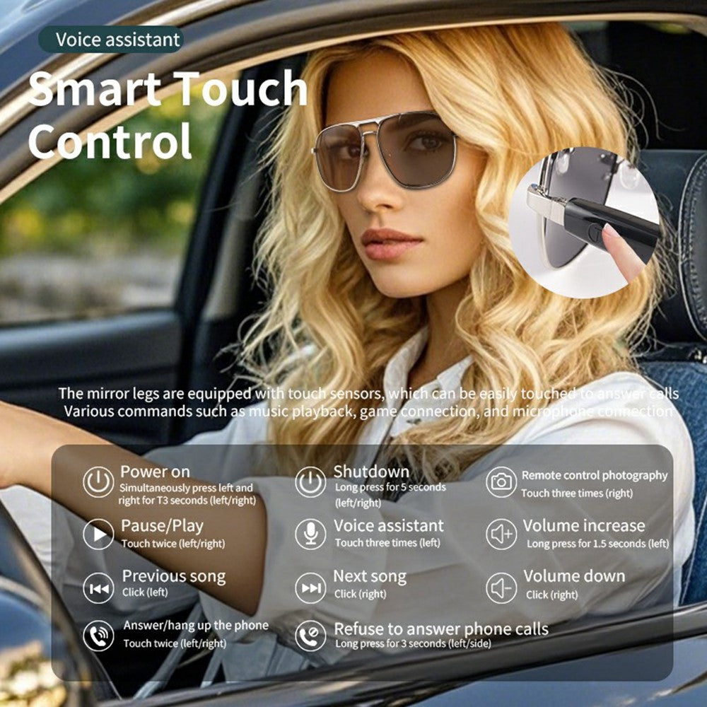 Aviatrix aviator sunglasses with headphones (GS02, SKU 6812002804A) – photo 8 of 16 | Metanexus XR