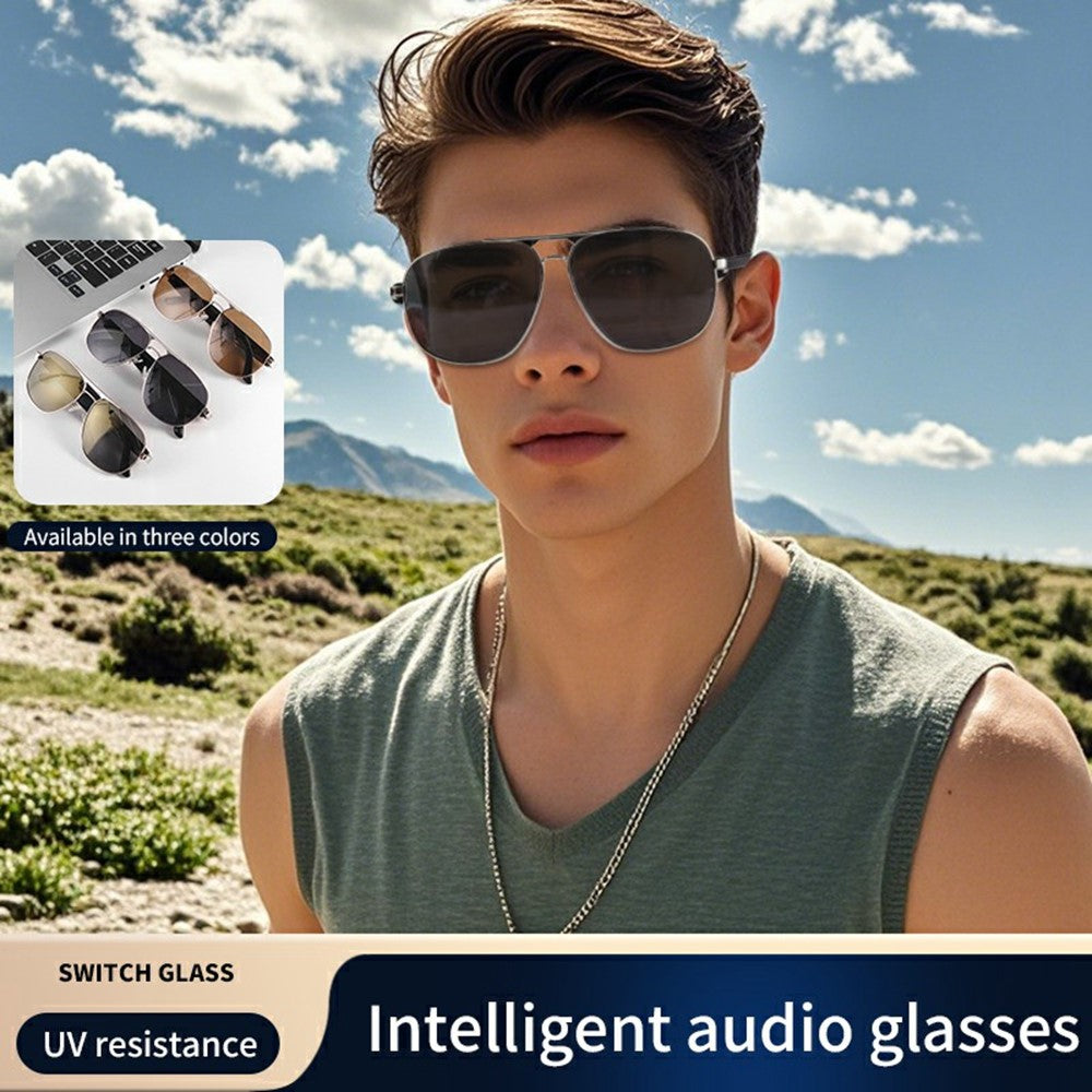 Aviatrix aviator sunglasses with headphones (GS02, SKU 6812002804A) – photo 9 of 16 | Metanexus XR