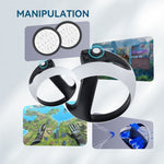 HIBLOKS PS VR2 set fitted on the headset