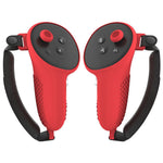 Quest 3 controller cover with hand strap, pair front view