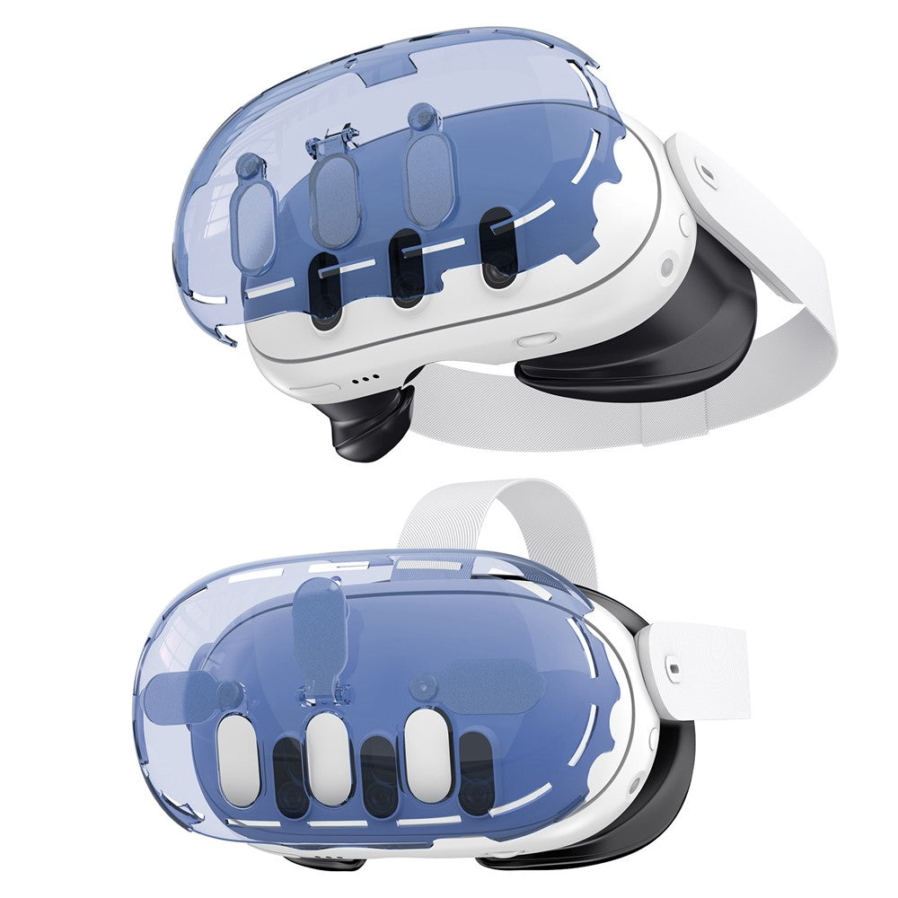 Quest 3 clear PC case, JYS branding detail