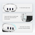 Quest 3 PC case, three lens films included