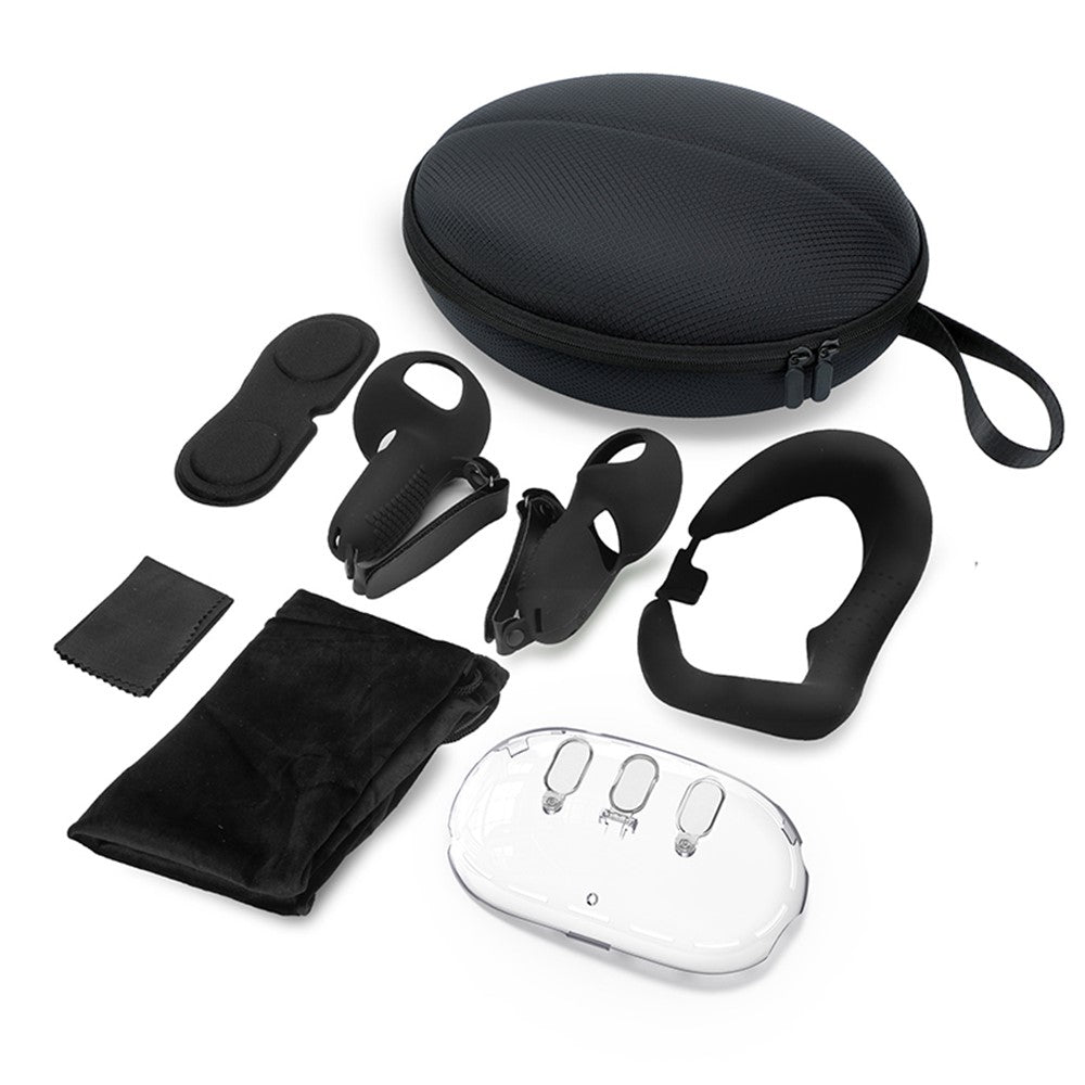 JYS Quest 3 complete protection kit, full contents laid out