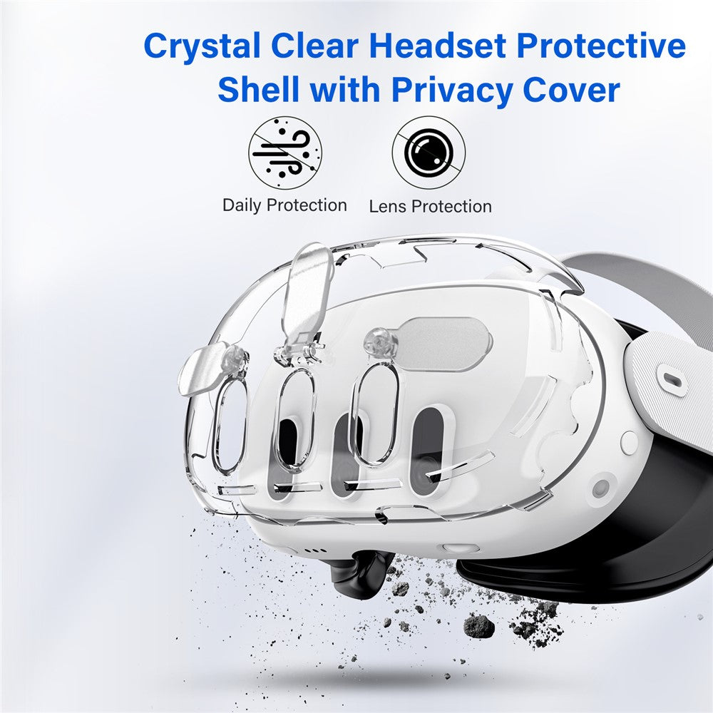 JYS Quest 3 crystal-clear headset shell