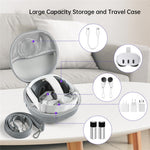JYS JYS-MQ007 hard case size reference next to Quest 3 headset - Metanexus XR