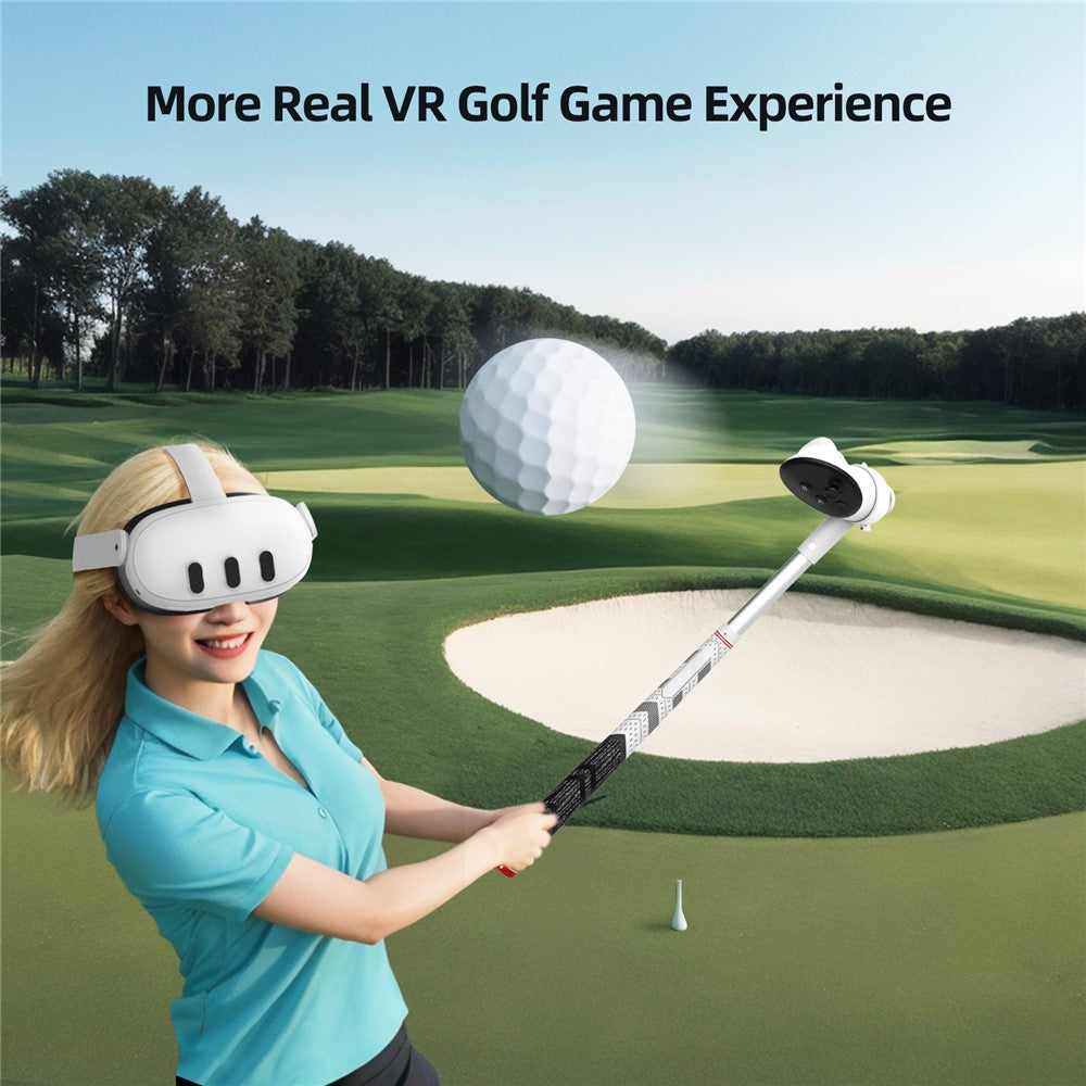 AMVR golf club grip fitted on the controller