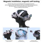 T302POWER head strap attached to Meta Quest 3, side angle