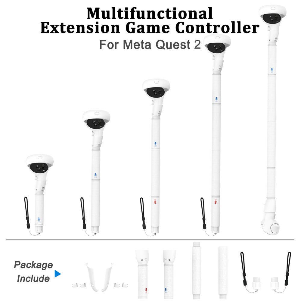 1 Pair For Meta Quest 2 VR Extension Grips VR Game Controllers Handle Metanexus XR