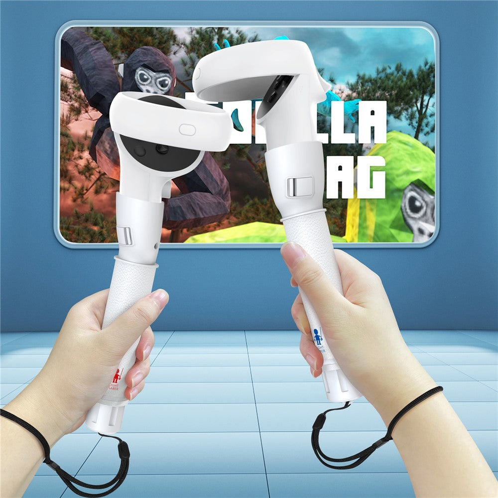 Quest 2 extension grip, side view