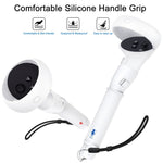Quest 2 extension grip, ergonomic curve detail