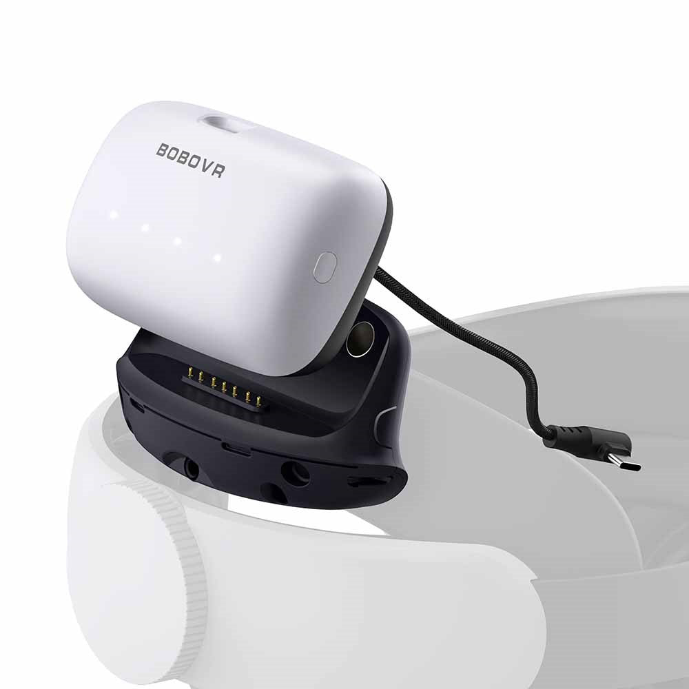 BOBOVR B100U battery in hand, SKU 6817000642A